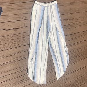 Flare slit legged pants